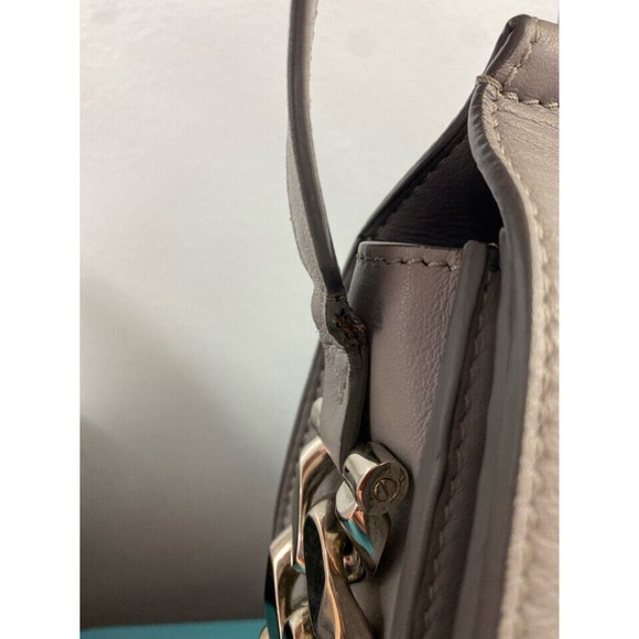 GIVENCHY INFINITY CHAIN CURB SMOOTH LEATHER SADDLE CROSSBODY BAG - Picture 6 of 12